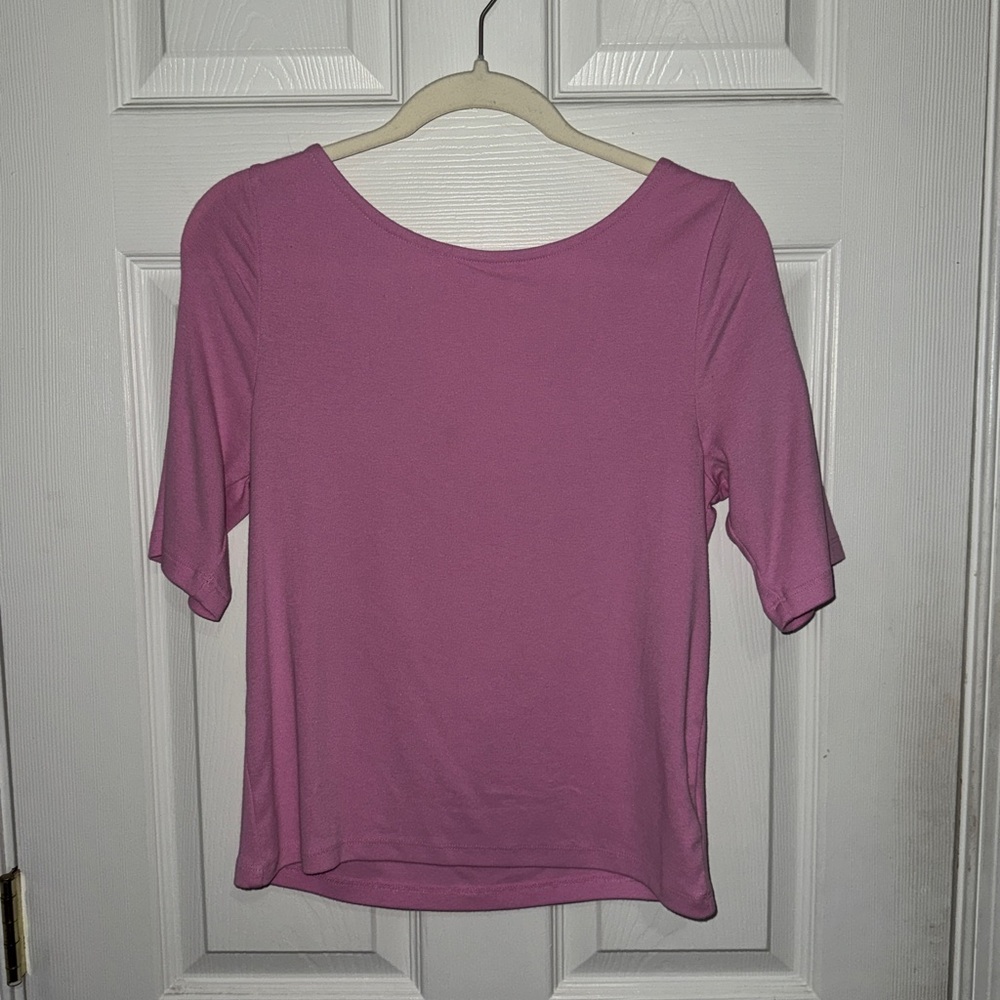 Gap Women's Ballerina Back Pink Modern Tee - Large
